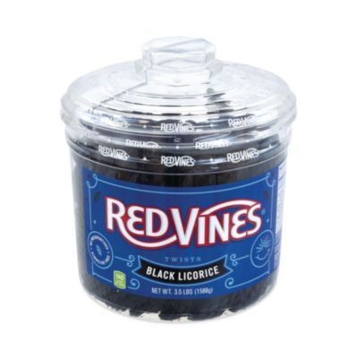 Red Vines Black Licorice Twists, 3.5 lb Jar (20904500)