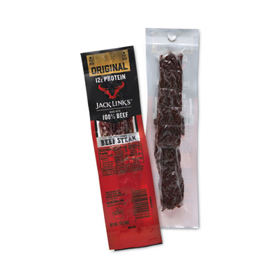 Jack Links Beef Steak, Original, 1 oz, 12/Box (27800002)