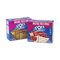 Kellogg's Pop Tarts, Brown Sugar Cinnamon/Strawberry, 2 Tarts/Pouch, 12 Pouches/Pack, 2 Packs/Carton (22000456)