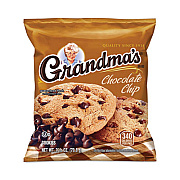 Grandma's Homestyle Chocolate Chip Cookies, 2.5 oz Pack, 2 Cookies/Pack, 60 Packs/Carton (29500060)