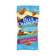Blue Diamond Low Sodium Lightly Salted Almonds, 1.5 oz Bag, 42 Bags/Carton (22000795)