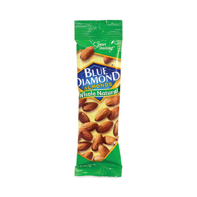 Blue Diamond Whole Natural Almonds, 1.5 oz Bag, 12 Bags/Carton (20902634)