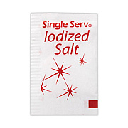 Diamond Crystal Iodized Salt Packet, 0.6 g Packet, 3,000/Carton (20900355)