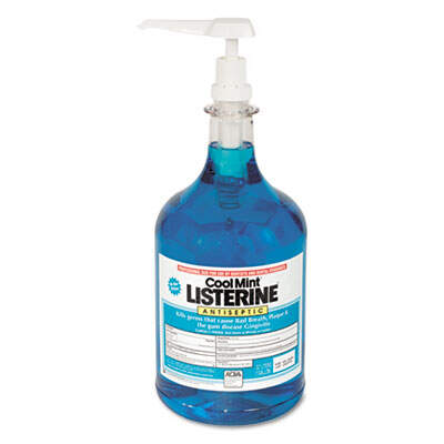 Johnson & Johnson Listerine Cool Mint Mouthwash, 1 Gallon Pump (524275000)