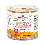 Breitsamer Honig Raw Honey Sticks, 0.28 oz, 80 Sticks/Tub, 1 Tub/Carton (20902630)