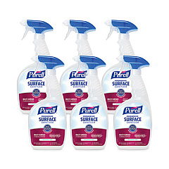 PURELL Foodservice Surface Sanitizer, Fragrance Free, 32 oz Capped Bottle with Spray Trigger Included in Carton, 6/Carton (334106CT)