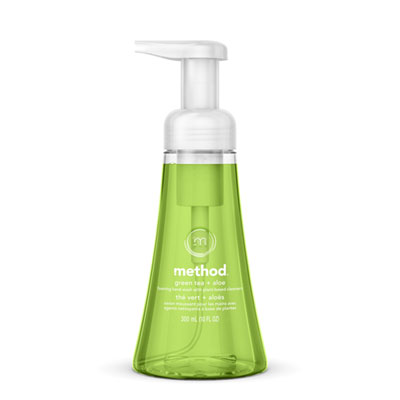 Method Foaming Hand Wash, Green Tea and Aloe Scent, 10 oz, 6/Carton (00362CT)