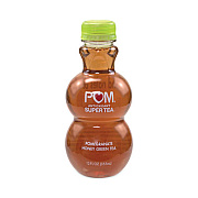 POM Wonderful Antioxidant Super Tea, Pomegranate Honey Green Tea, 12 oz Bottles, 6/Carton (30700049)