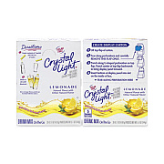 Crystal Light On-The-Go Sugar-Free Drink Mix, Lemonade, 0.17 oz Single-Serving Tubes, 30/Pack, 2 Packs/Carton (30700153)