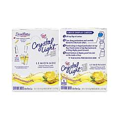 Crystal Light On-The-Go Sugar-Free Drink Mix, Lemonade, 0.17 oz Single-Serving Tubes, 30/Pack, 2 Packs/Carton (30700153)