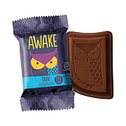 Awake Caffeinated Dark Chocolate Bites, 0.47 oz Bars, 50 Bars/Carton (30700314)