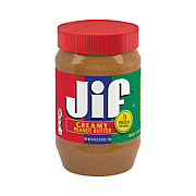 Jif Creamy Peanut Butter, 40 oz Jar, 2/Pack (30700227)
