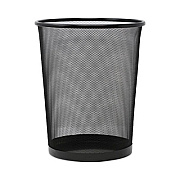Universal Mesh Wastebasket, 18 qt, Steel Mesh, Black (20008)