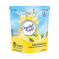 Crystal Light Flavored Drink Mix Pitcher Packs, Lemonade, 0.14 oz Packets, 16 Packets/Pouch, 1 Pouch/Carton (22000552)