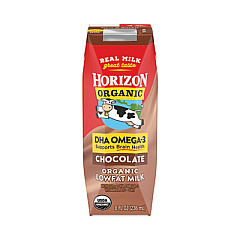 Horizon Organic Low Fat Milk, Chocolate, 8 oz, 18/Carton (22000536)