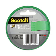 Scotch Expressions Masking Tape, 3" Core, 0.94" x 20 yds, Primary Green (3437PGR)