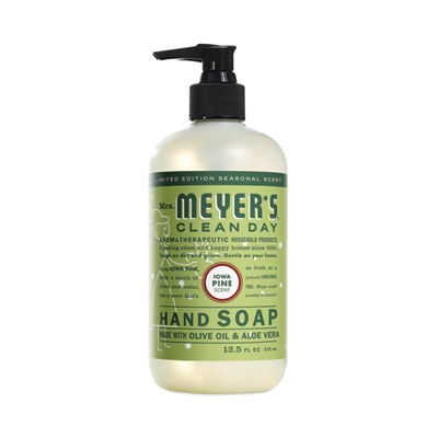 Mrs. Meyer's Clean Day Liquid Hand Soap, Iowa Pine Scent, 12.5 oz, 6/Carton (663396)
