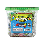 Sour Punch Twists, Variety, 2.59 lb Tub, Approx. 210 Pieces (20916848)