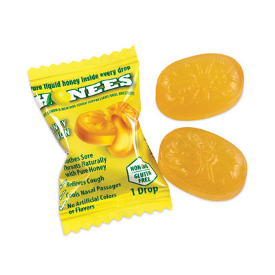 HONEES Cough Drops, Honey-Lemon, 20 per Bag, 6 Bags/Pack (29300005)