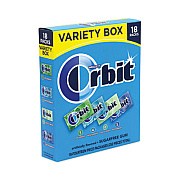 Orbit Sugar-Free Chewing Gum Variety Box, Four Mint Flavors, 14 Pieces/Pack, 18 Packs/Carton (22000568)