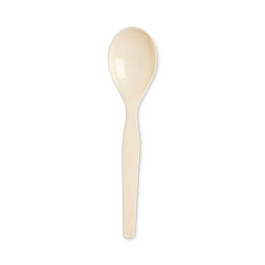 Dixie SmartStock Plastic Cutlery Refill, Series-O, Mediumweight Soup Spoon, Beige, 40/Pack, 24 Packs/Carton (SSSOUP11B)