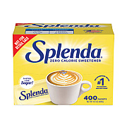 Splenda No Calorie Sweetener, 1 g Packet, 400/Box (200411)