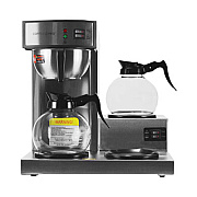 Coffee Pro Three-Burner Low Profile Institutional Coffee Maker, 36-Cup, Stainless Steel (CPRLG)