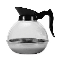 Coffee Pro Unbreakable Regular Coffee Decanter, 60 oz, Black Handle (CPU12)