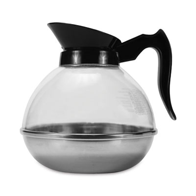 Coffee Pro Unbreakable Regular Coffee Decanter, 60 oz, Black Handle (CPU12)