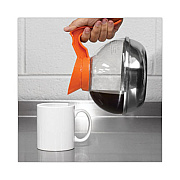 Coffee Pro Unbreakable Decaffeinated Coffee Decanter, 60 oz, Orange Handle (CPU13)