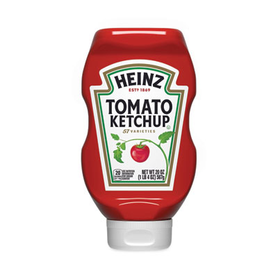 Heinz Tomato Ketchup Squeeze Bottle, 20 oz Bottle, 3/Pack (20901009)