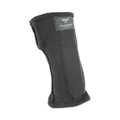 IMAK RSI SmartGlove Flexible Wrist Support Splint, Large, Fits Hands Up to 4.25" Wide, Black (A20127)