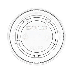 Dart Portion/Souffle Cup Lids, Fits 1.5 oz to 2.5 oz Portion Containers, Plastic, Clear, 125/Sleeve, 20 Sleeves/Carton (PL2PP)