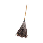 Boardwalk Professional Ostrich Feather Duster, 16" Wood Handle, 12" Gray Bristle (31FD)