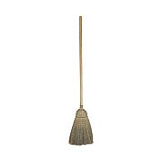 Boardwalk Warehouse Broom, Corn Fiber Bristles, 56" Overall Length, Natural, 12/Carton (932CCT)