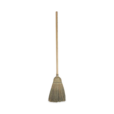 Boardwalk Warehouse Broom, Corn Fiber Bristles, 56" Overall Length, Natural, 12/Carton (932CCT)