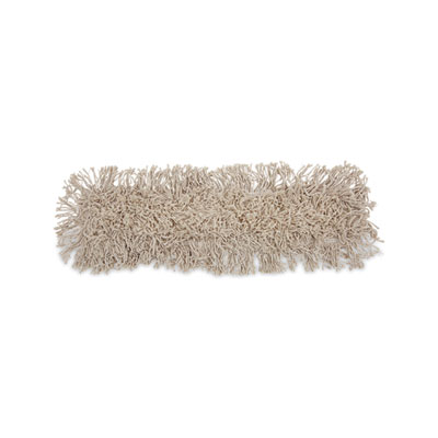 Boardwalk Industrial Dust Mop Head, Cotton, 24 x 3, White (1024)