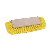 Boardwalk Dual-Surface Scrub Brush, Yellow Polypropylene Bristles, 10" Brush, Plastic Handle (3410)