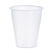 Dart High-Impact Polystyrene Cold Cups, 7 oz, Plastic, Translucent, 100/Sleeve, 25 Sleeves/Carton (Y7)