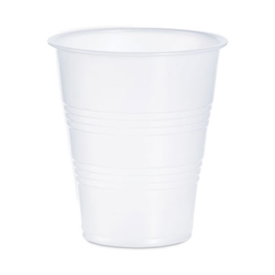 Dart High-Impact Polystyrene Cold Cups, 7 oz, Plastic, Translucent, 100/Sleeve, 25 Sleeves/Carton (Y7)