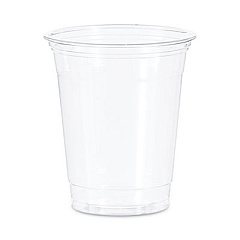 SOLO Ultra Clear PET Cups, Practical Fill, 12 oz to 14 oz, Plastic, 50/Bag, 20 Bags/Carton (TP12CT)