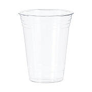 SOLO Ultra Clear PET Cups, Squat, 16 oz, Plastic, 50/Bag, 20 Bags/Carton (TP16DCT)