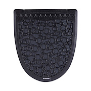 Boardwalk Disposable Urinal Floor Mat 2.0, Shield-Shaped, Black/Gray Slip-Resistant Surface, 17.5" x 20", 6/Carton (UMBB)