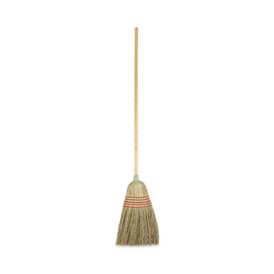 Boardwalk Parlor Broom, Yucca/Corn Fiber Bristles, 56" Overall Length, Natural, 12/Carton (926YCT)