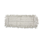 Boardwalk Disposable Cut End Dust Mop Head, Cotton/Synthetic, 24 x 5, White (1624)