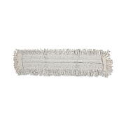 Boardwalk Disposable Dust Mop Head w/Sewn Center Fringe, Cotton/Synthetic, 36 x 5, White (1636)