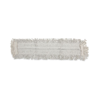 Boardwalk Disposable Dust Mop Head w/Sewn Center Fringe, Cotton/Synthetic, 36 x 5, White (1636)