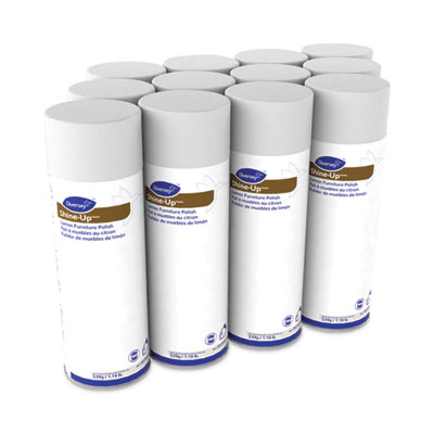 Diversey Shine-Up Furniture Cleaner, Lemon Scent, 13.8 oz Aerosol Spray, 12/Carton (95765571)