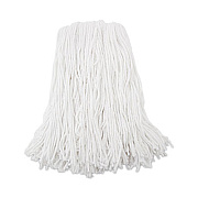 Boardwalk Premium Cut-End Wet Mop Heads, Rayon, 16 oz, White, 12/Carton (216RCT)
