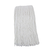 Boardwalk Premium Cut-End Wet Mop Heads, Rayon, 20 oz, White, 12/Carton (220RCT)